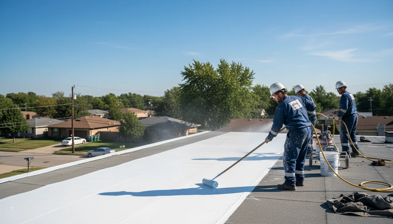 Commercial roof coating in Oakley, KS near me